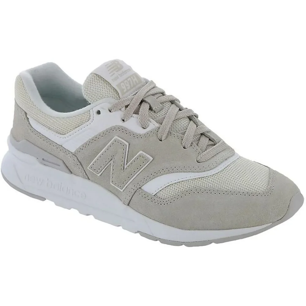 New Balance Womens Tan Suede Lace Up Trainers Running Shoes Sneakers Used
